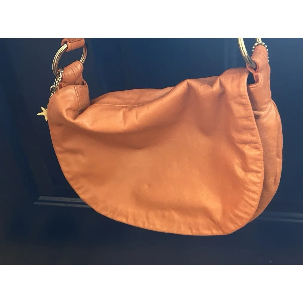 COACH - Genuine Leather - Hobo - Shoulder Bag #13652 - Tangerine - PLUS WALLET
